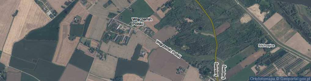 Zdjęcie satelitarne Wiączemin Polski ul.